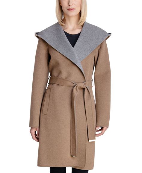 michael kors wrap wool coat two tone|MICHAEL Michael Kors Women's Doubled.